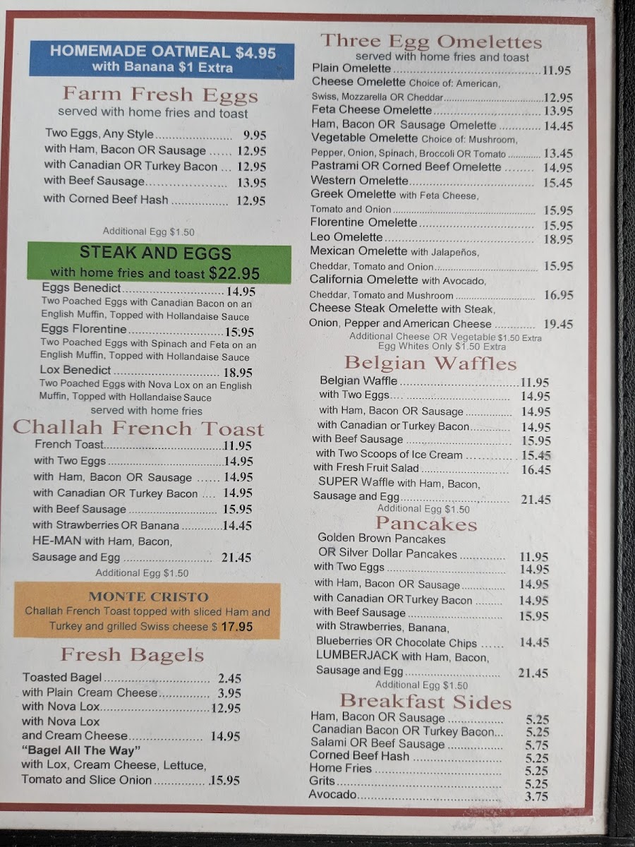 Purity Diner Menu - Image 1