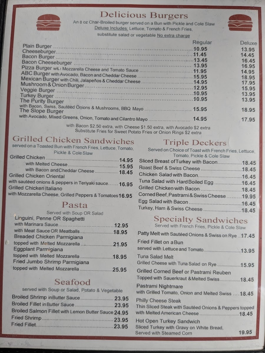Purity Diner Menu - Image 2