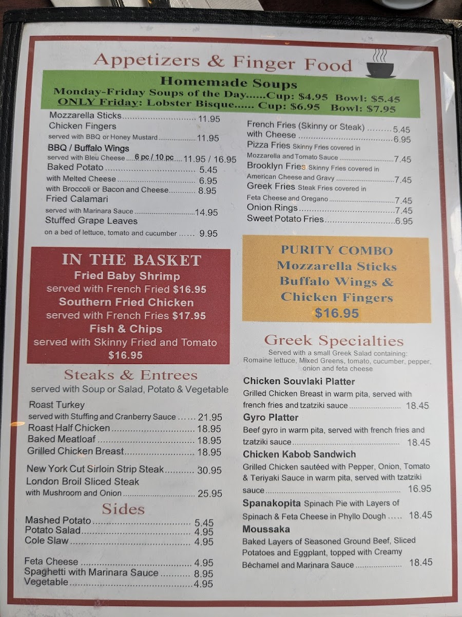 Purity Diner Menu - Image 3